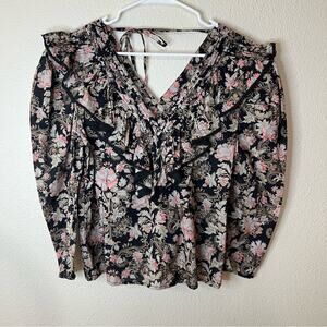 ST. ROCHE Hatfield Top in Belladonna Print boho bohemian floral flowers 6
